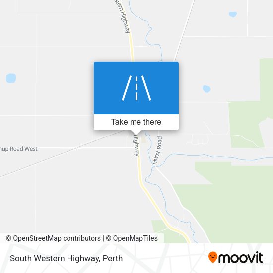 South Western Highway map