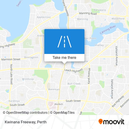 Kwinana Freeway map