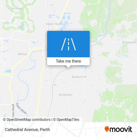 Cathedral Avenue map
