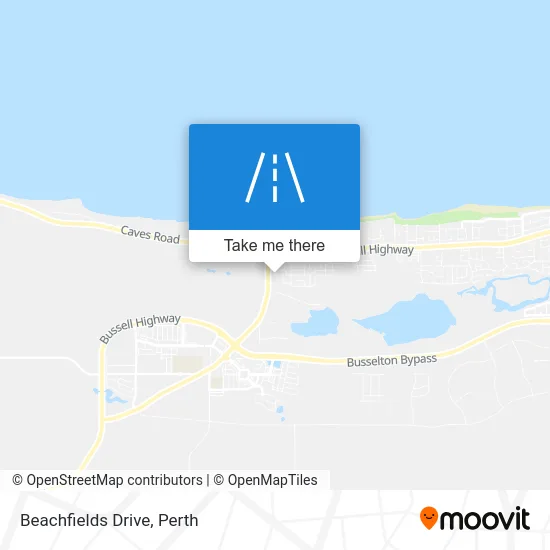 Mapa Beachfields Drive