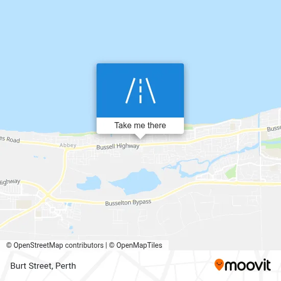 Mapa Burt Street