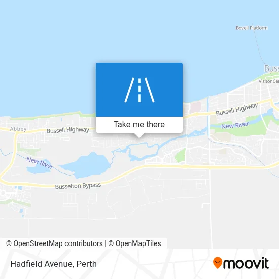 Mapa Hadfield Avenue