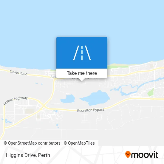 Mapa Higgins Drive