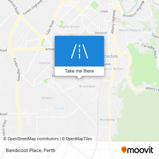 Bandicoot Place map