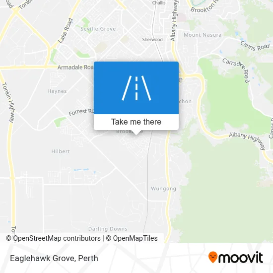 Mapa Eaglehawk Grove