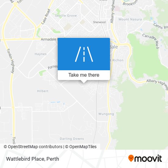 Wattlebird Place map