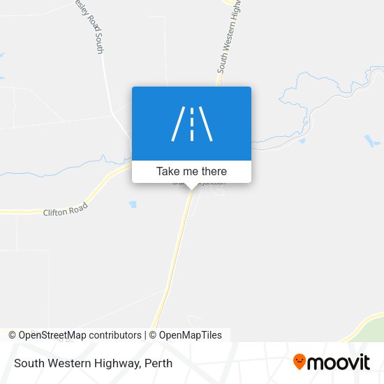 South Western Highway map