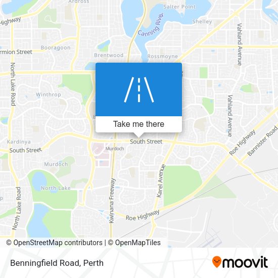 Benningfield Road map