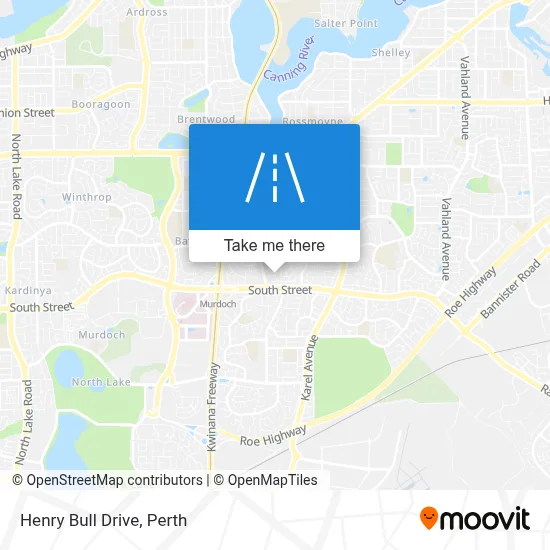 Mapa Henry Bull Drive