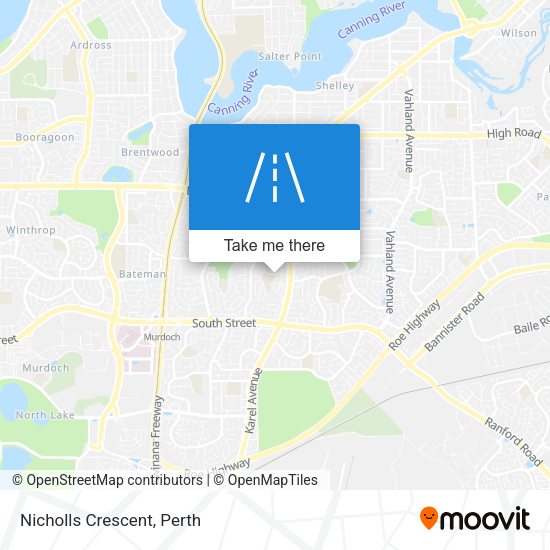 Nicholls Crescent map
