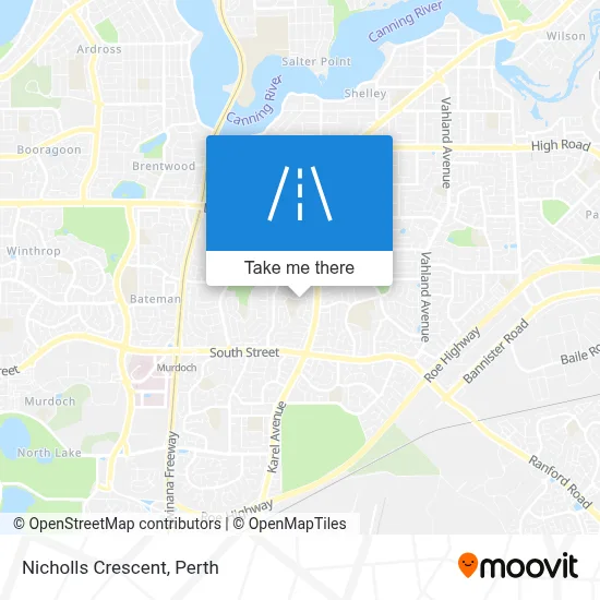 Mapa Nicholls Crescent