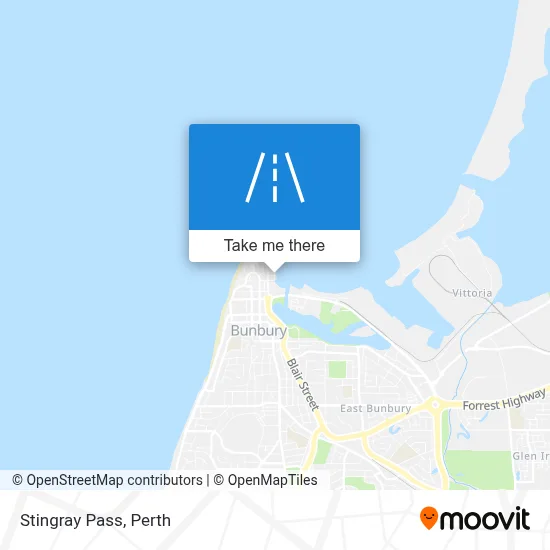 Mapa Stingray Pass