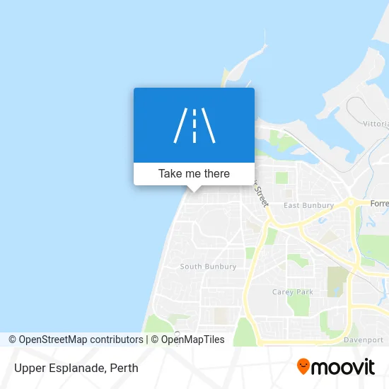 Mapa Upper Esplanade