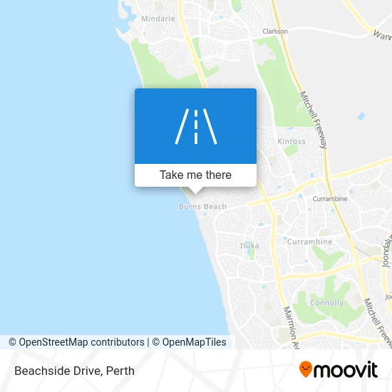 Mapa Beachside Drive