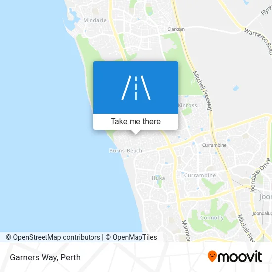 Mapa Garners Way