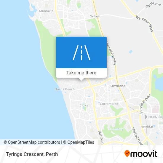 Mapa Tyringa Crescent