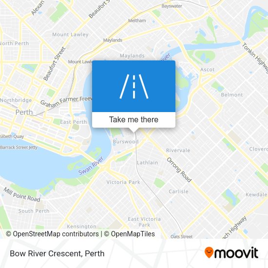 Bow River Crescent map