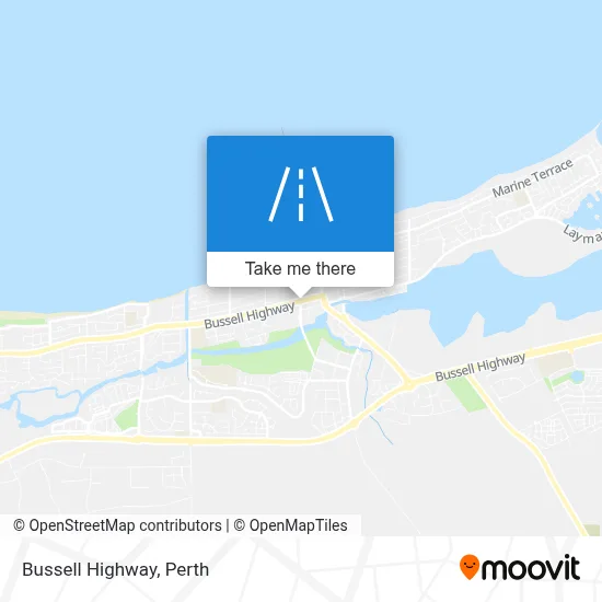Mapa Bussell Highway