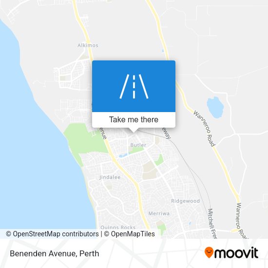 Benenden Avenue map