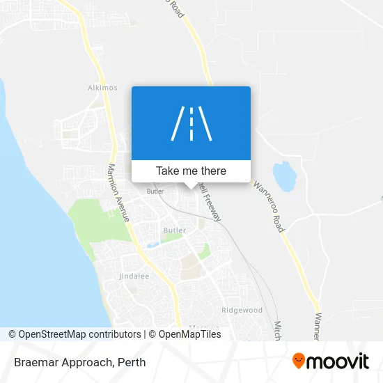 Mapa Braemar Approach