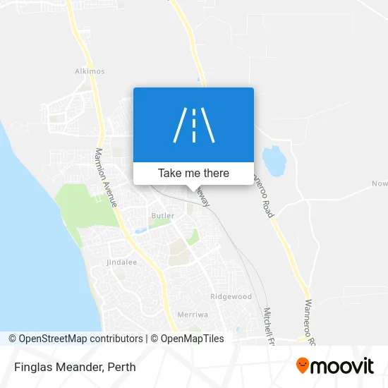 Mapa Finglas Meander