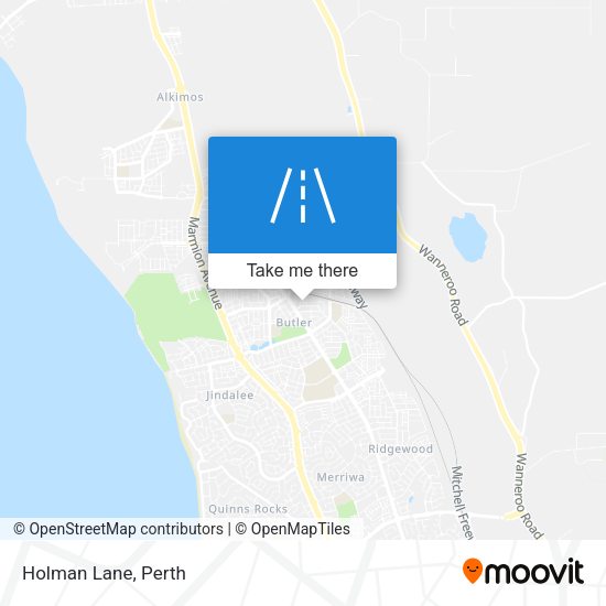 Holman Lane map