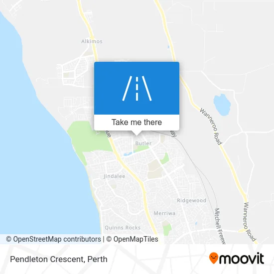 Mapa Pendleton Crescent