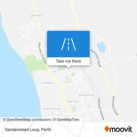 Mapa Sanderstead Loop