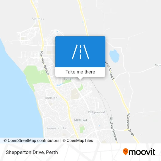 Mapa Shepperton Drive