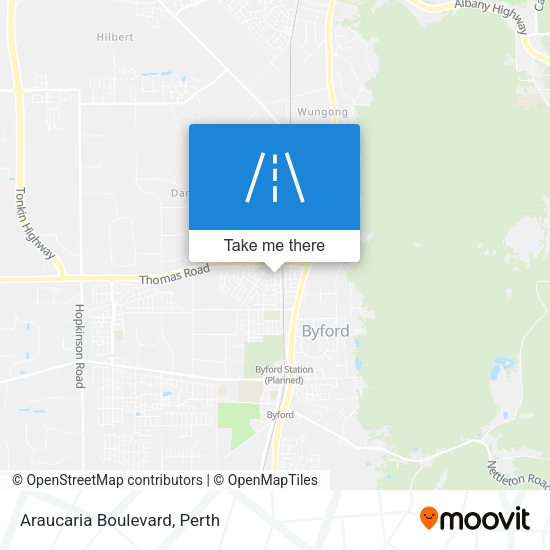 Araucaria Boulevard map