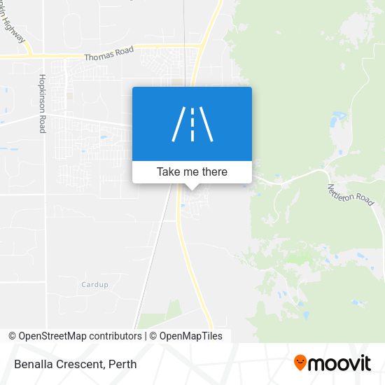 Benalla Crescent map