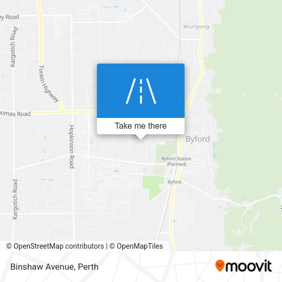 Binshaw Avenue map
