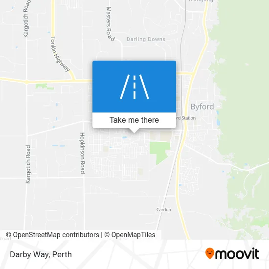 Mapa Darby Way