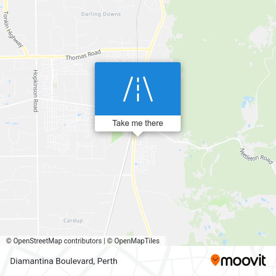 Diamantina Boulevard map