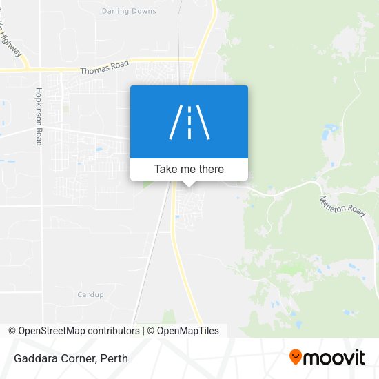 Gaddara Corner map