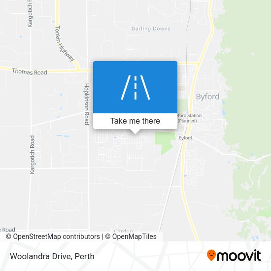 Woolandra Drive map