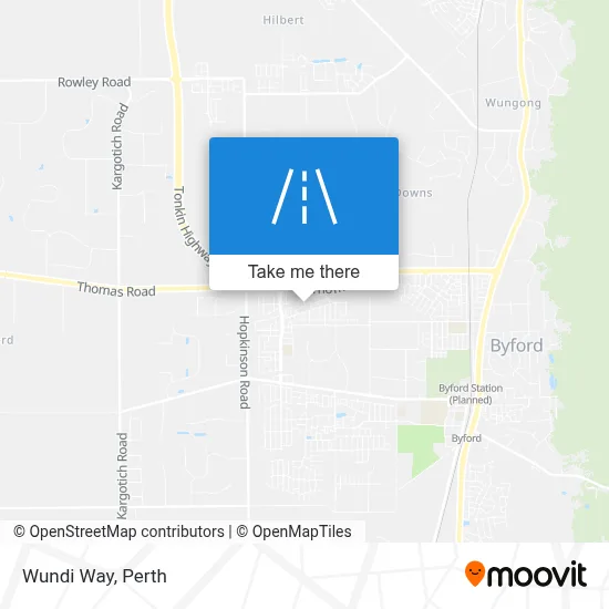 Mapa Wundi Way