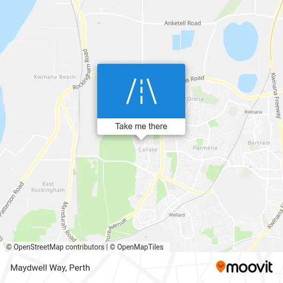 Mapa Maydwell Way