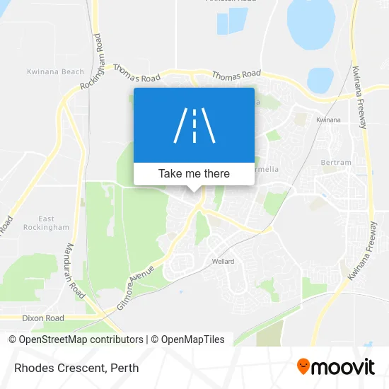 Mapa Rhodes Crescent