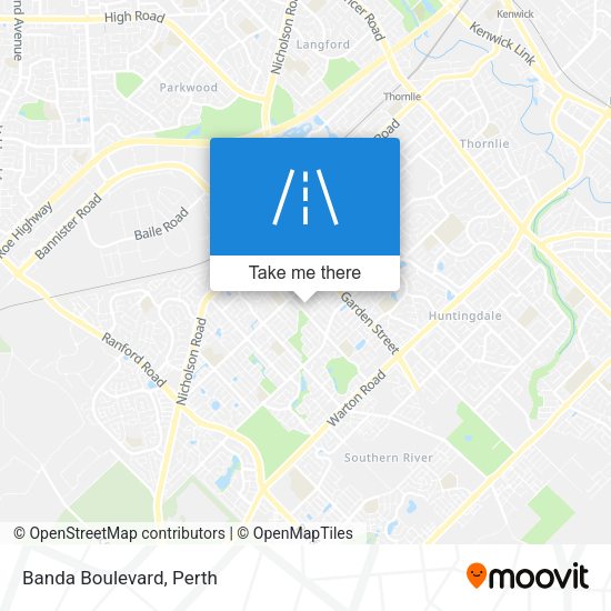 Banda Boulevard map