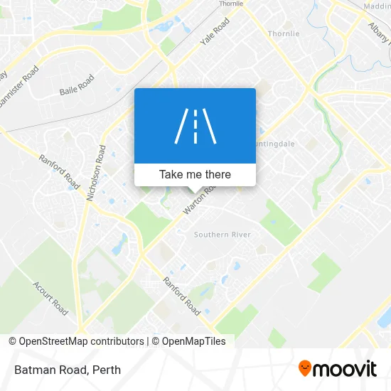 Mapa Batman Road