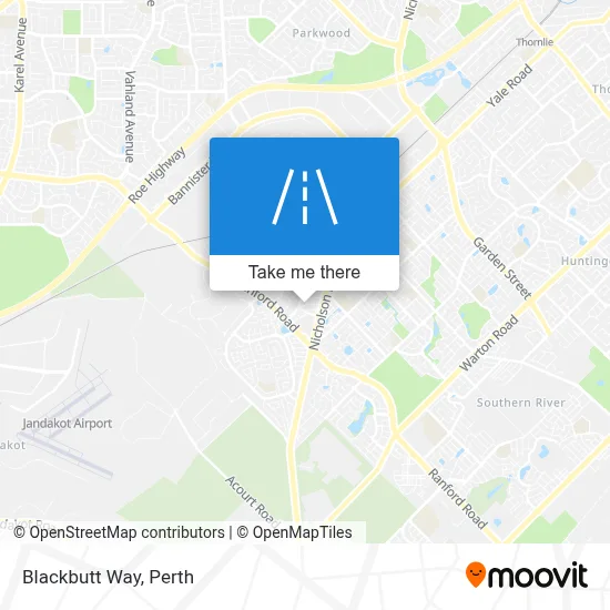 Mapa Blackbutt Way