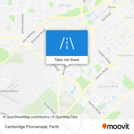 Mapa Cambridge Promenade