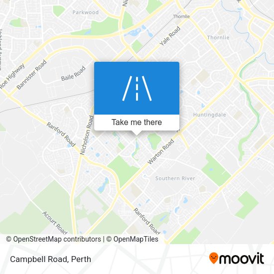 Campbell Road map