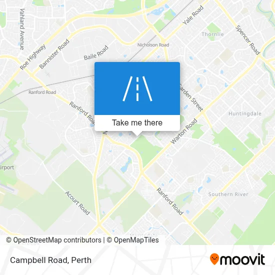 Mapa Campbell Road