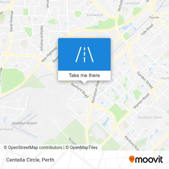 Mapa Centella Circle