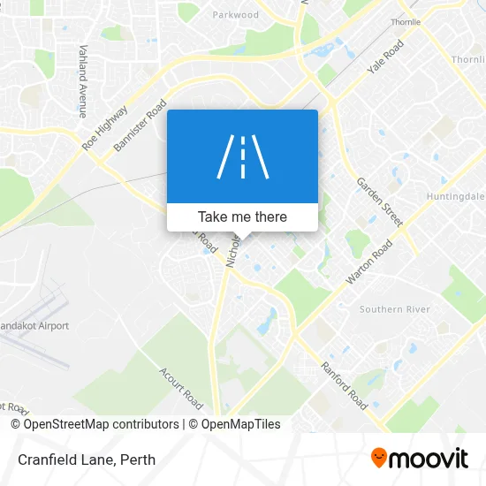 Mapa Cranfield Lane