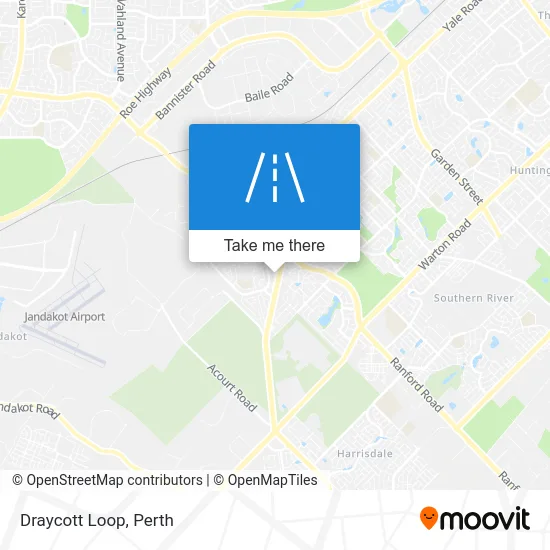 Mapa Draycott Loop