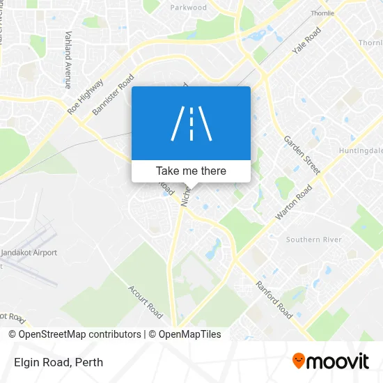 Mapa Elgin Road