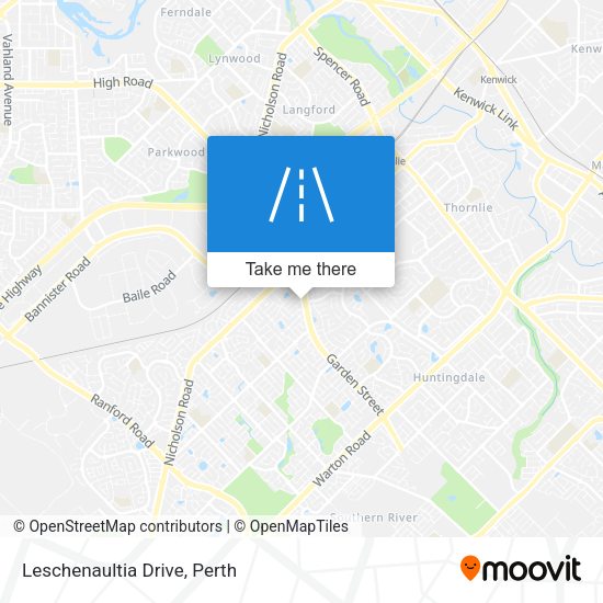 Leschenaultia Drive map